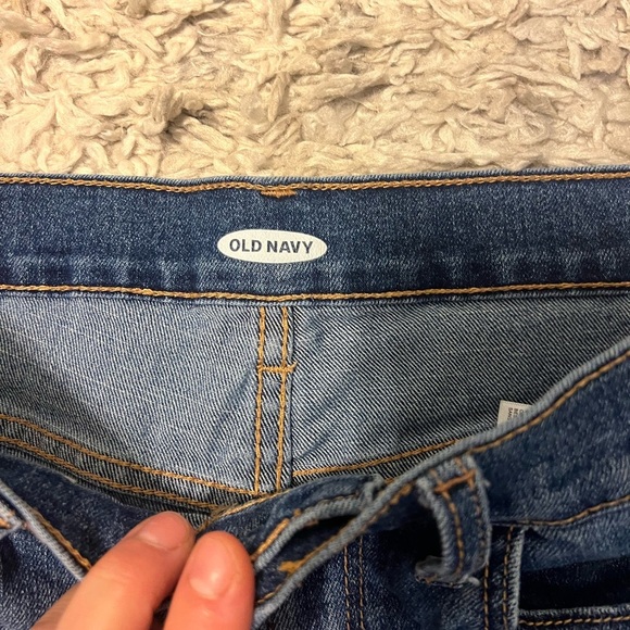 2/$15 Old Navy - Medium Wash Mid Rise Jean Shorts - Picture 3 of 5